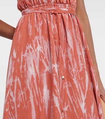 Vestido midi Fiona fruncido | Altuzarra