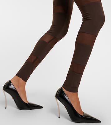 Leggings de jersey de tiro alto | Norma Kamali