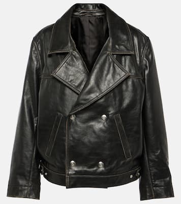 Oversize-Jacke aus Leder | Victoria Beckham