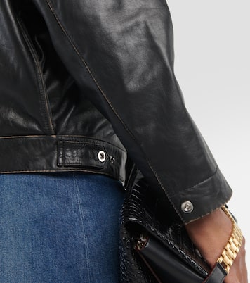 Oversize-Jacke aus Leder | Victoria Beckham