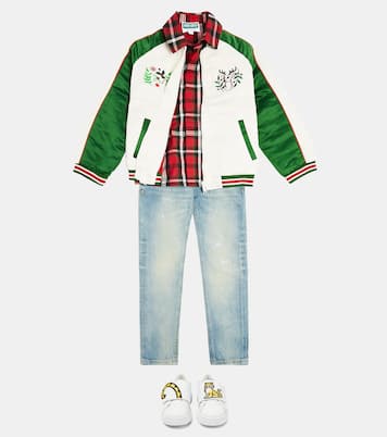 Embroidered varsity jacket | Kenzo Kids
