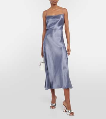 Satin and organza slip dress | Vince