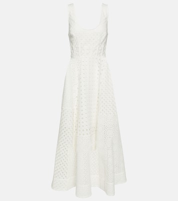 Abito midi Anglaise in cotone | Zimmermann