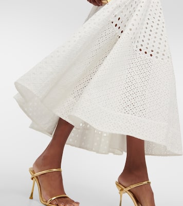 Abito midi Anglaise in cotone | Zimmermann