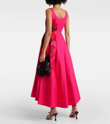 Floral cotton faille maxi dress | Erdem