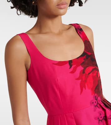 Floral cotton faille maxi dress | Erdem