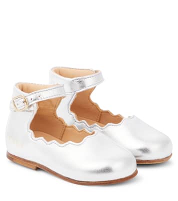Baby leather ballet flats | Chloé Kids
