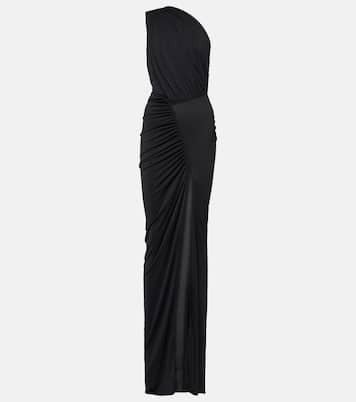 Hera one-shoulder metallic jersey gown | Rick Owens