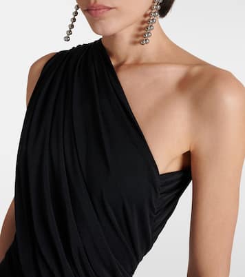 Hera one-shoulder metallic jersey gown | Rick Owens