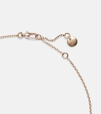 Collier Pom Pom Dot en or rose 18 ct, nacre et diamants | Pomellato