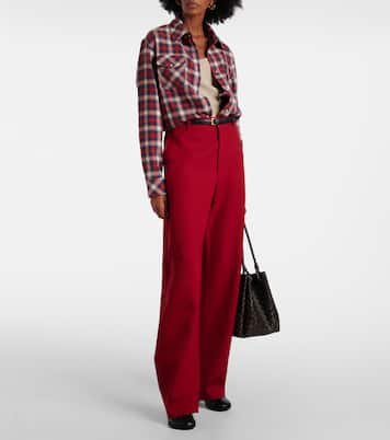 Ski Santa Fe tartan cashmere shirt | God's True Cashmere
