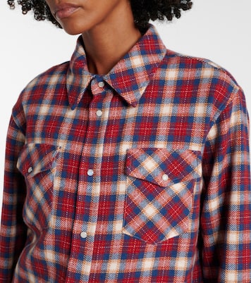Ski Santa Fe tartan cashmere shirt | God's True Cashmere
