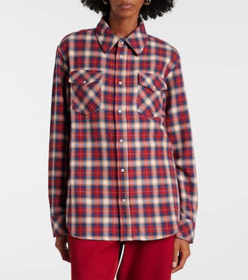 Ski Santa Fe tartan cashmere shirt | God's True Cashmere