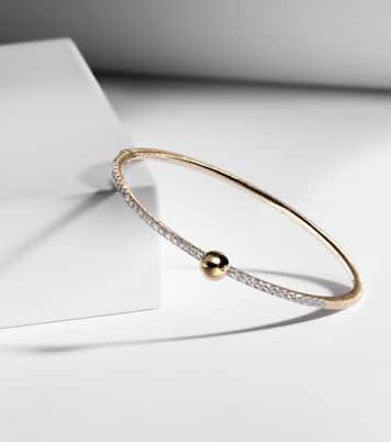 Bracelet Ball en or 14 ct et diamants | Rainbow K