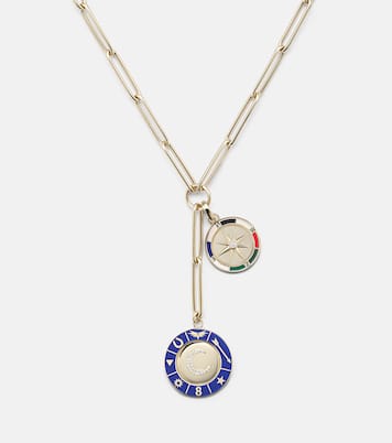 Collier Crescent & Internal Compass en or 18 ct et diamants | FoundRae