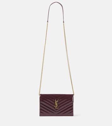 Cassandre patent leather wallet on chain | Saint Laurent