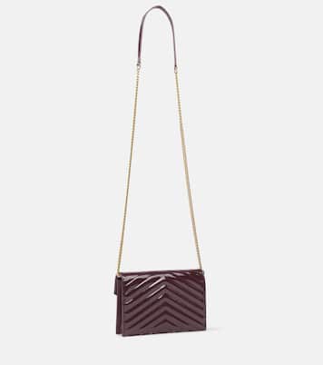 Cassandre patent leather wallet on chain | Saint Laurent
