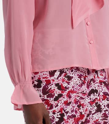 Blusa Wilhelmina in seta con fiocco | Rixo