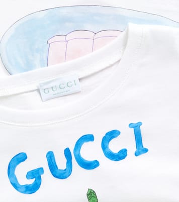 Camiseta de algodón estampada | Gucci Kids