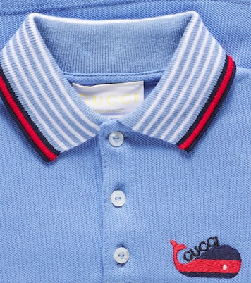 Bebé - polo de piqué en mezcla de algodón | Gucci Kids