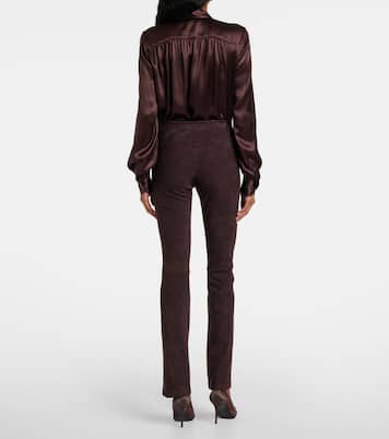 Pantaloni flared JP Long in suede | Stouls
