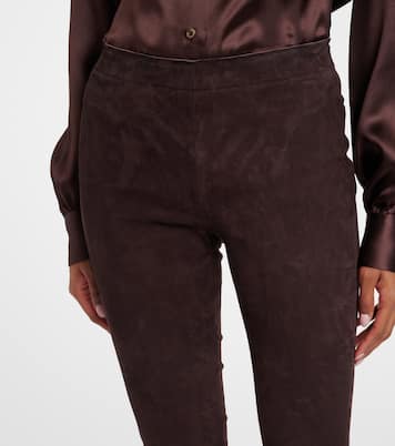 Pantaloni flared JP Long in suede | Stouls
