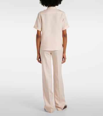 Blouse Annalisa en lin et laine | Loro Piana