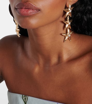 Boucles d'oreilles en plaqué or 18 ct | Self-Portrait
