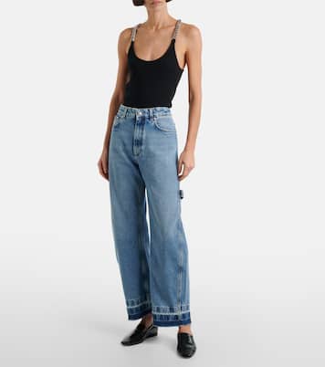 Jeans a gamba larga e vita media | Stella McCartney