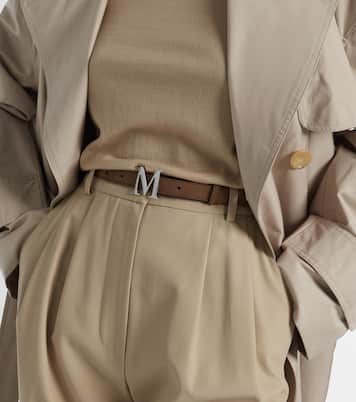 Cintura Mclassic 20 in suede con logo | Max Mara