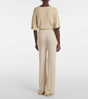 Knitted high-rise flared pants | Joseph