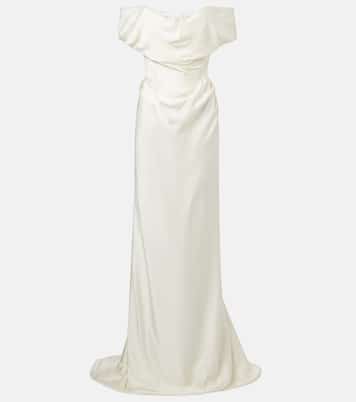 Bridal - Abito lungo Nova Cocotte in raso | Vivienne Westwood