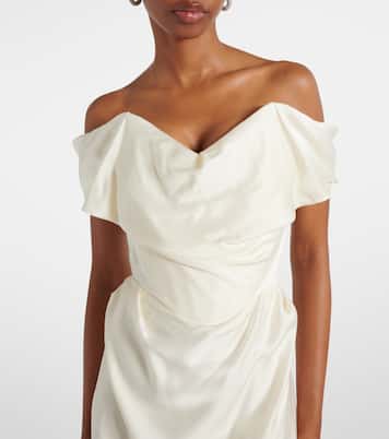 Bridal - Abito lungo Nova Cocotte in raso | Vivienne Westwood