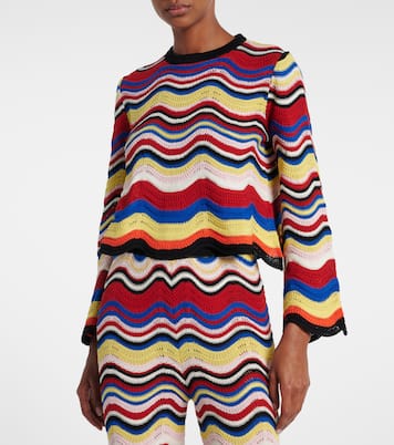 Top Chevron en crochet de coton | La DoubleJ