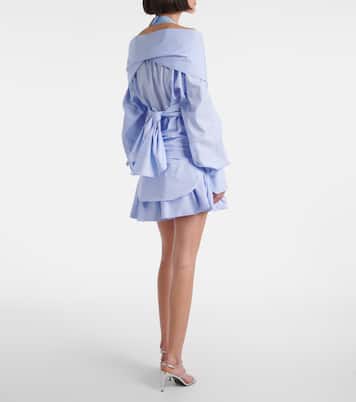 Blusa en popelín de algodón drapeada | Patou