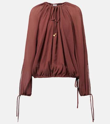 Paula's Ibiza - Blusa in cotone e seta | Loewe
