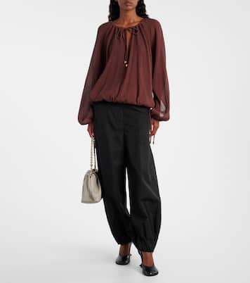 Paula's Ibiza - Blusa in cotone e seta | Loewe