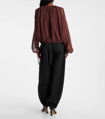 Paula's Ibiza - Blusa in cotone e seta | Loewe