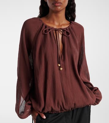 Paula's Ibiza - Blusa in cotone e seta | Loewe