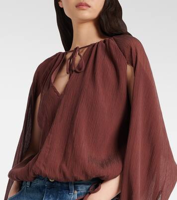 Paula's Ibiza - Blusa in cotone e seta | Loewe