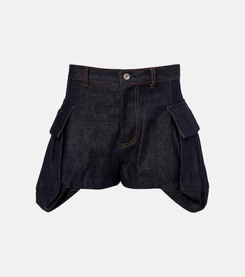 Short à taille haute en jean | Sacai