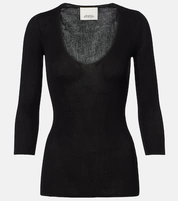 Top Felicia en mezcla de algodón acanalado | Isabel Marant