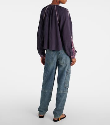 Lynne embroidered cotton blouse | Marant Etoile