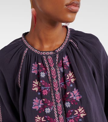 Lynne embroidered cotton blouse | Marant Etoile