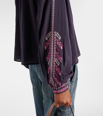Lynne embroidered cotton blouse | Marant Etoile