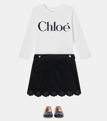 Gonna in velluto di cotone  | Chloé Kids