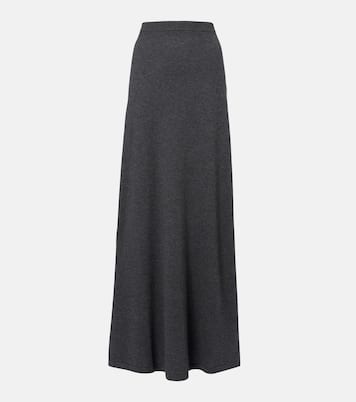 High-rise wool maxi skirt | Balenciaga