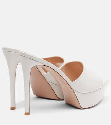 Dasha 85 페이턴트 레더 플랫폼 뮬 | Gianvito Rossi