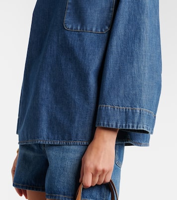 VGold chambray top | Valentino