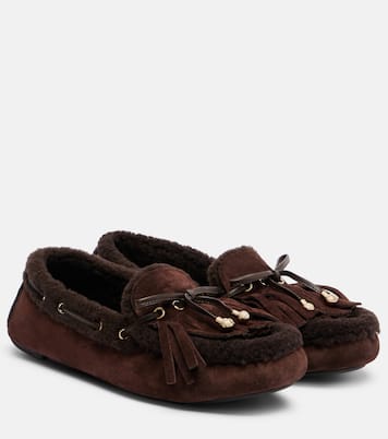 Segelschuhe Manon mit Shearling | Jimmy Choo